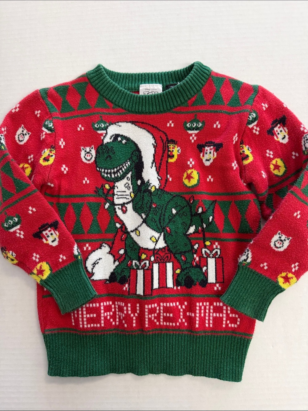 Disney Toy Story Rexmas Christmas Sweater 18m